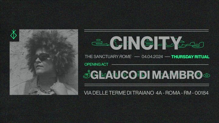 Cover for event: THURSDAY RITUALS  - Cincity, Glauco Di Mambro 
