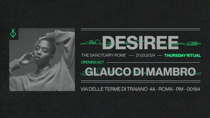 Cover for event: THURSDAY RITUALS  - Desirèe, Glauco Di Mambro 