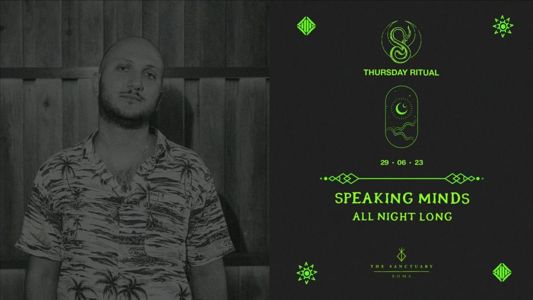 THURSDAY RITUALS presents Speaking Minds (All Night Long)-Eventplakat