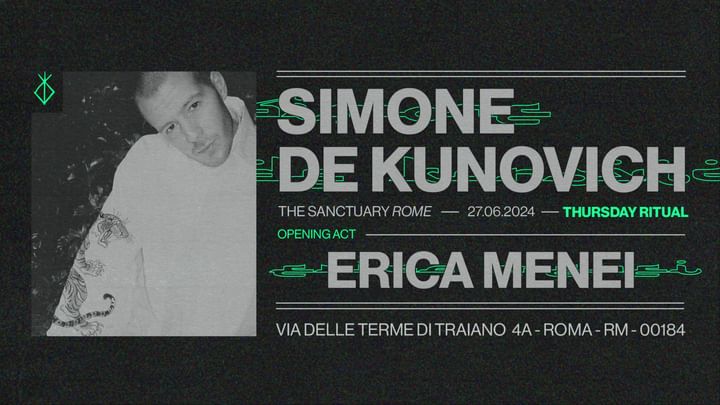 Cover for event: THURSDAY RITUALS  - Simone De Kunovich, Erica Menei
