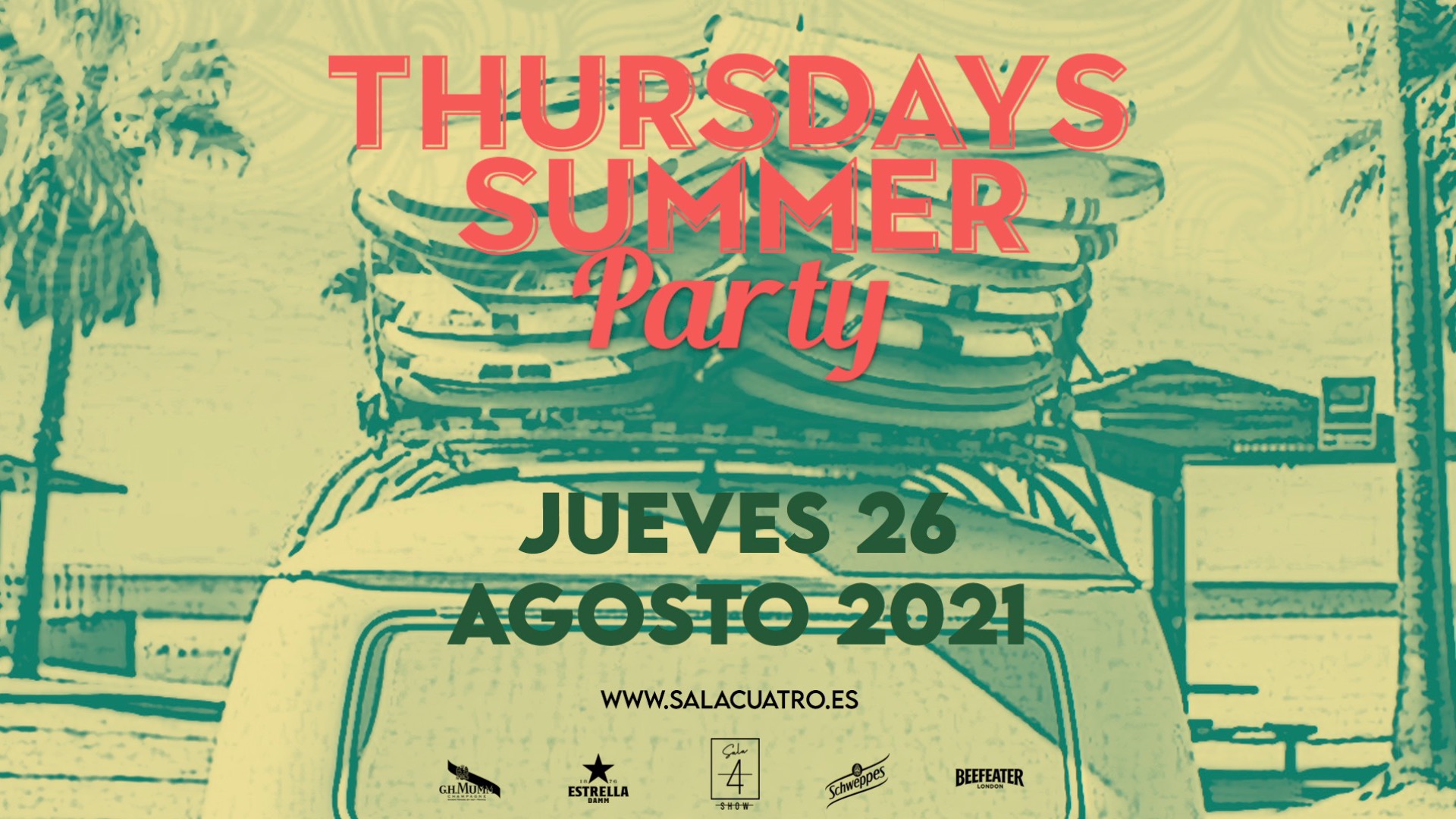 THURSDAYS SUMMER PARTY  JUE 26 AGO