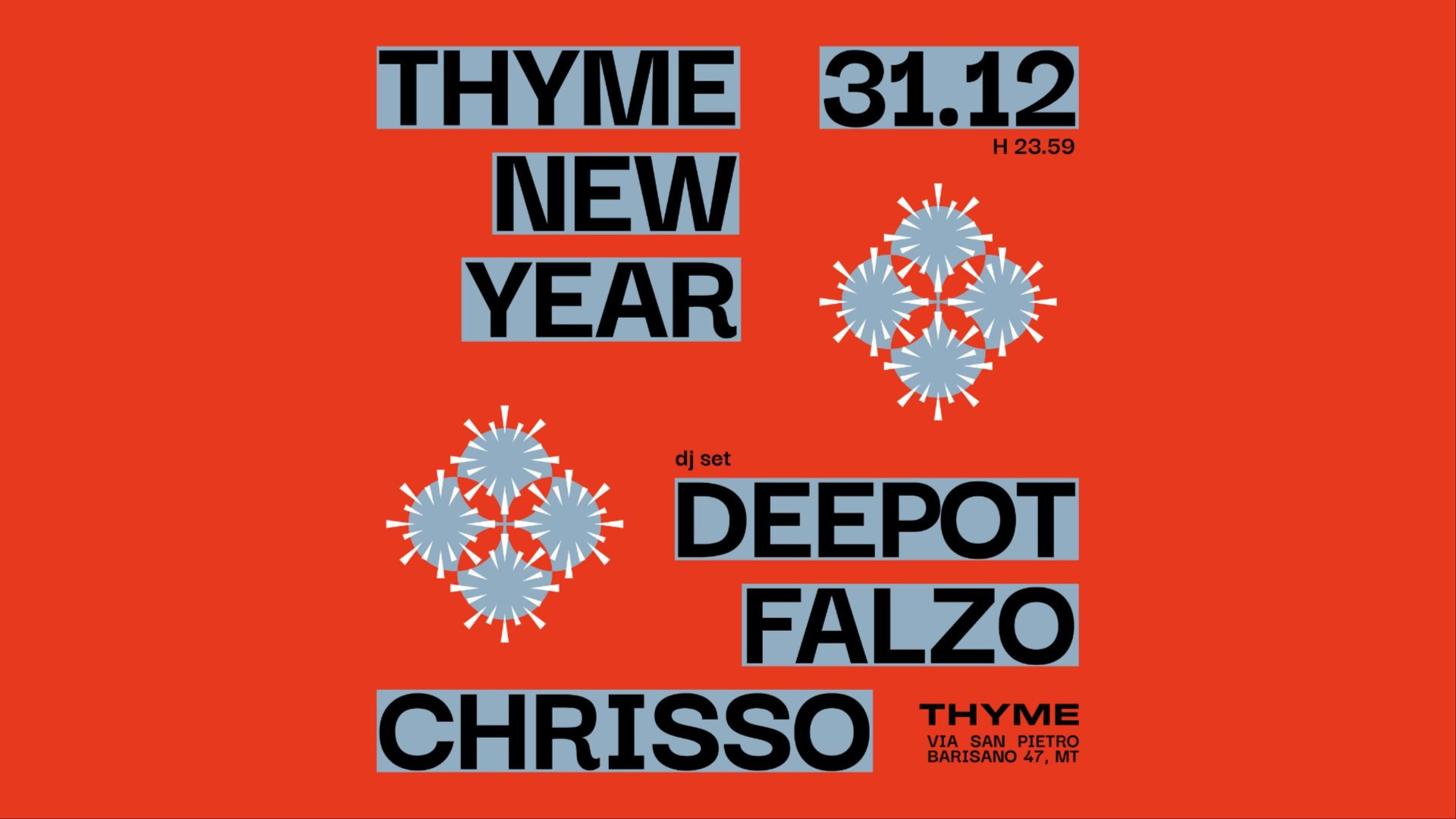 THYME'S NEW YEAR EVE