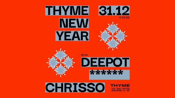 Cover for event: THYME'S NEW YEAR EVE