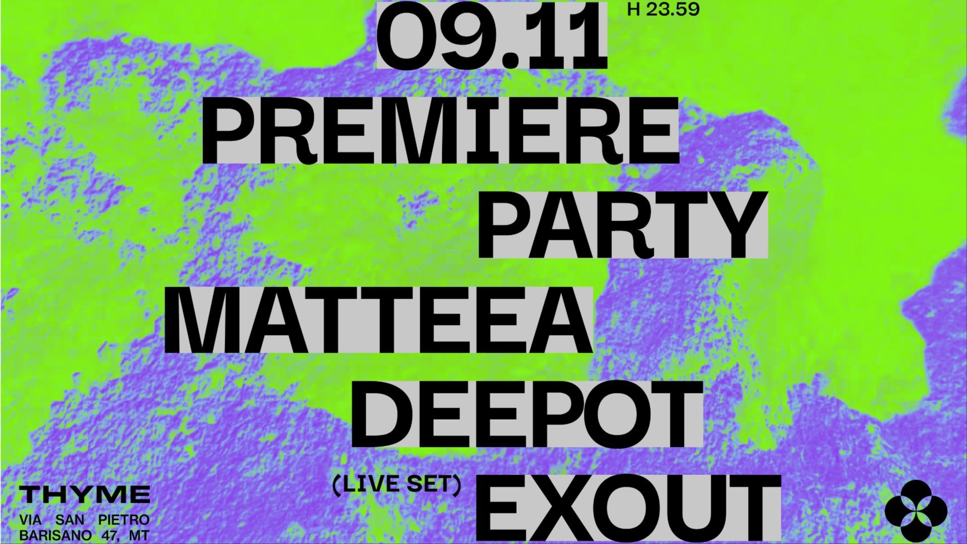 THYME'S PREMIERE PARTY 