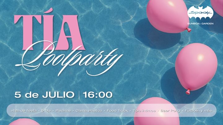 Cover for event: Tia Vente de Pool Party