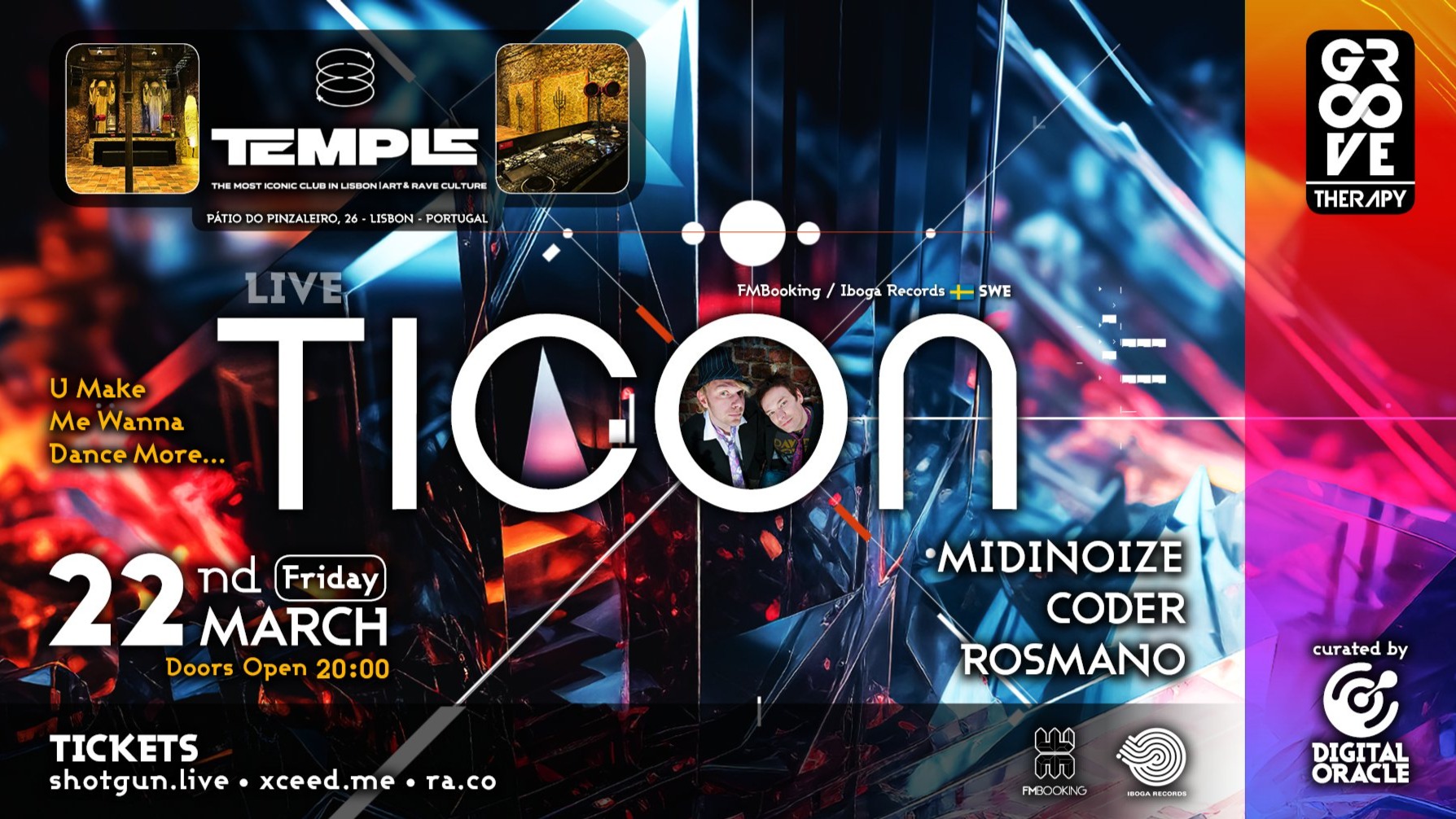 Groove Therapy with TICON & Midinoize @ Temple Club image