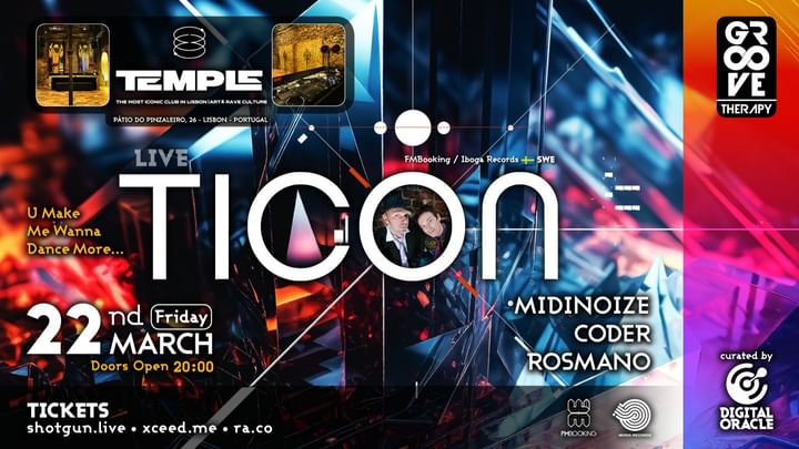 Cover for event: Groove Therapy with TICON & Midinoize @ Temple Club
