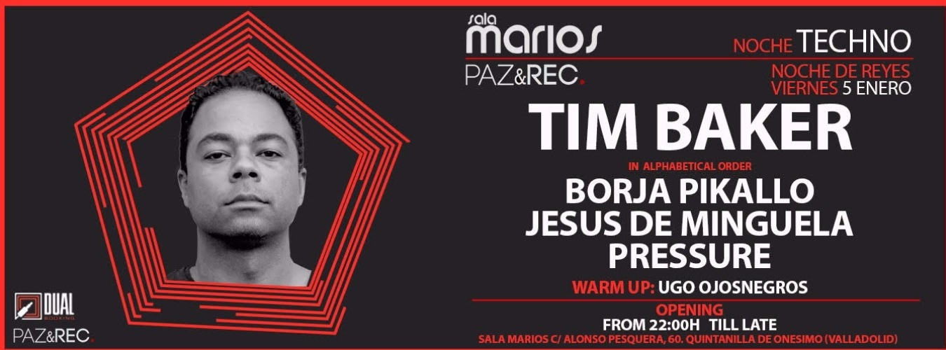 Tim Baker (Detroit & Tresor) | Sala Marios image