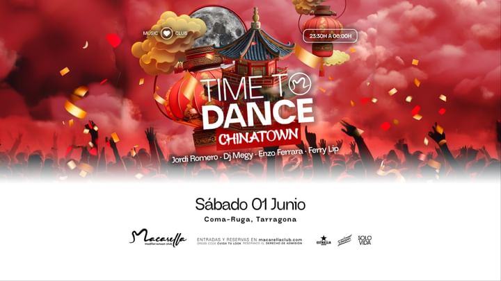Cover for event: TIME TO DANCE | SÁBADO 1 JUNIO