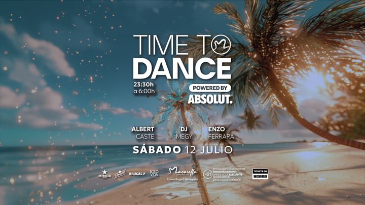 Cover for event: TIME TO DANCE | SÁBADO 12 JULIO