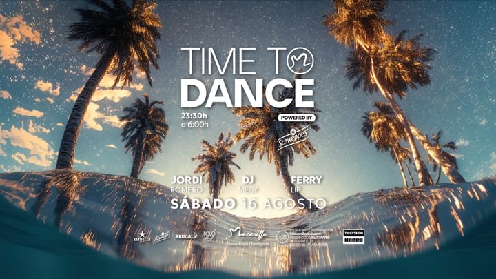 Cover for event: TIME TO DANCE | SÁBADO 16 AGOSTO