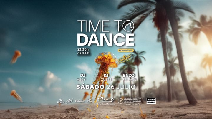 Cover for event: TIME TO DANCE | SÁBADO 26 JULIO