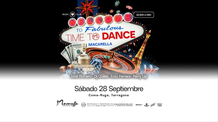 Cover for event: TIME TO DANCE | SÁBADO 28 SEPTIEMBRE