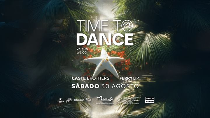 Cover for event: TIME TO DANCE | SÁBADO 30 AGOSTO