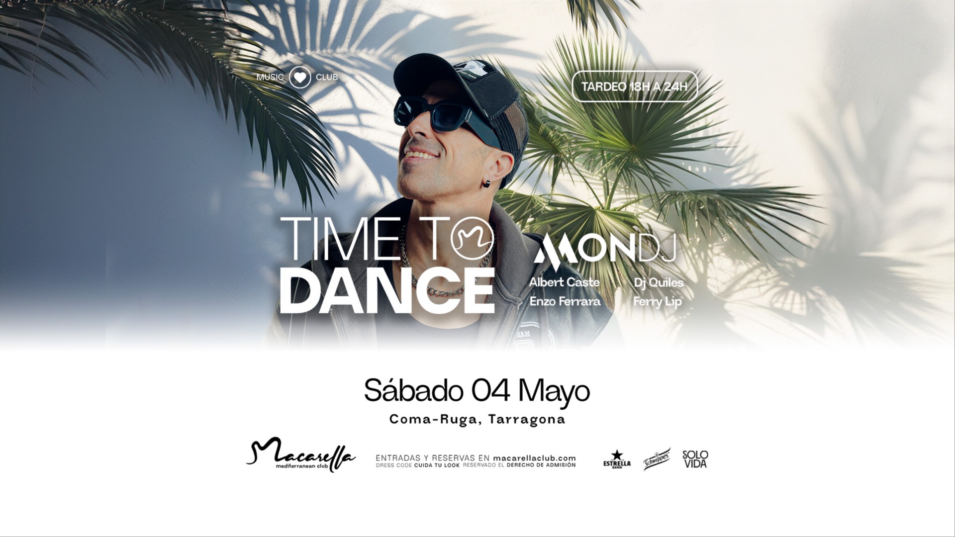 TIME TO DANCE | SÁBADO 4 MAYO | TARDEO
