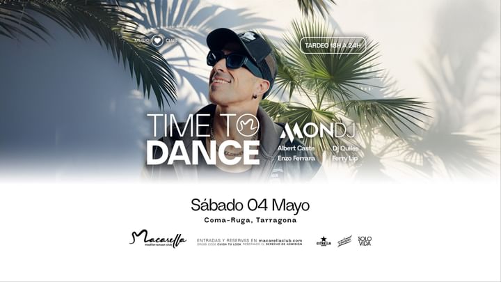 Cover for event: TIME TO DANCE | SÁBADO 4 MAYO | TARDEO