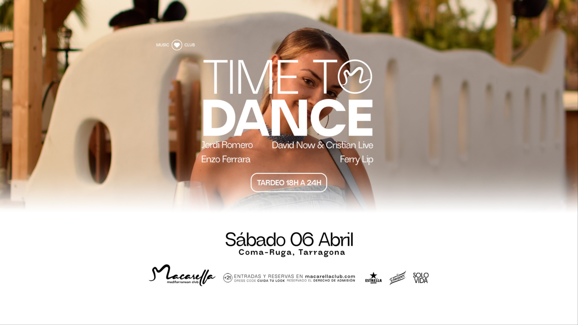 TIME TO DANCE | SÁBADO 6 ABRIL | TARDEO image