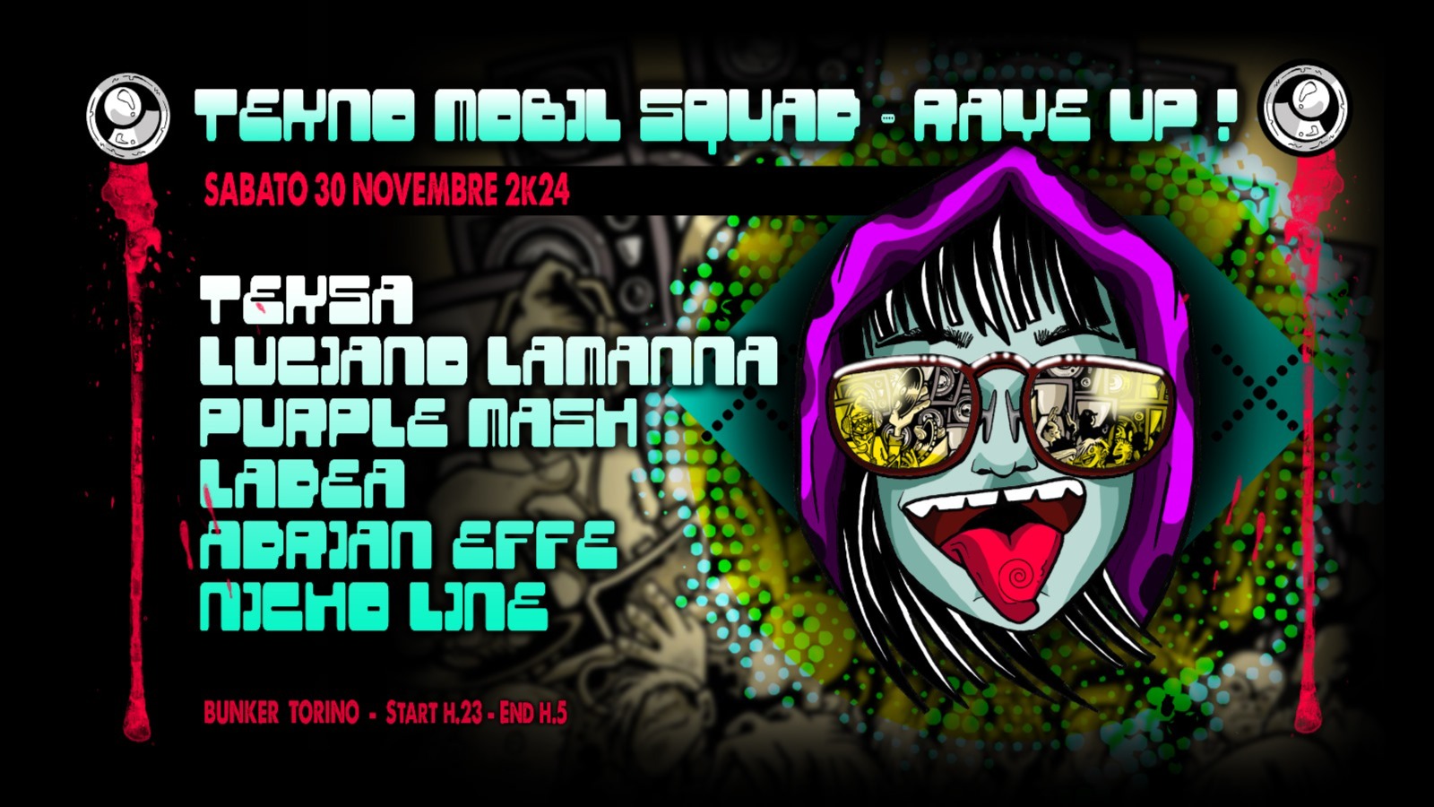 TMS RAVE UP! w/ TEKSA, PURPLE MASH + friends