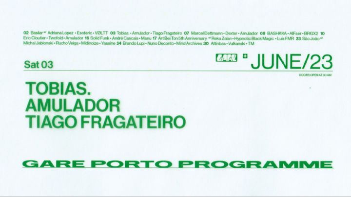 Cover for event: Tobias. + Amulador + Tiago Fragateiro 