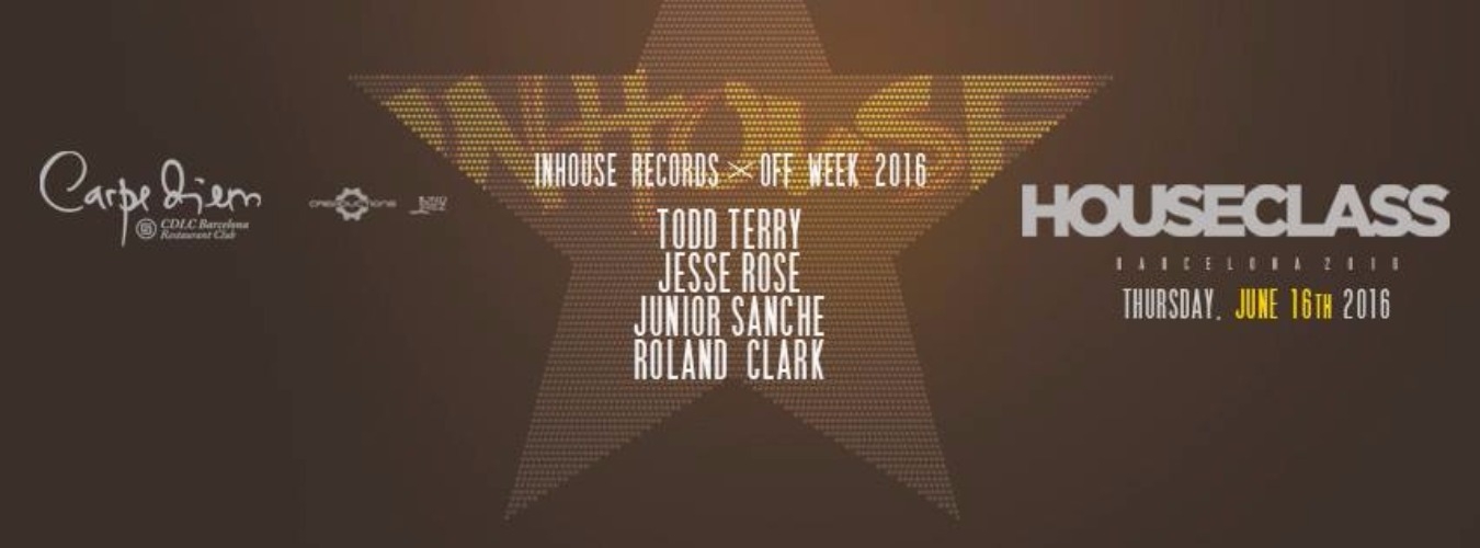 Todd Terry (Indahouse Records) presented by Houseclass | Off Week 2016 image