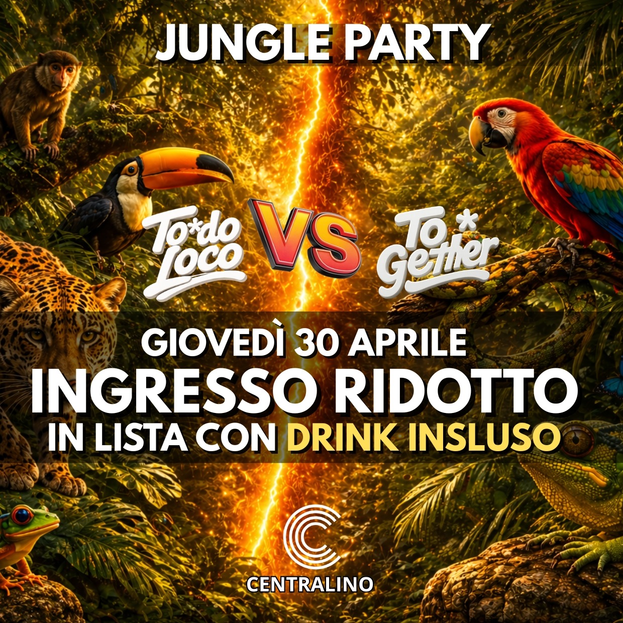 TO*DO LOCO vs TO*GETHER : ERASMUS & UNIVERSITY PARTY @ CENTRALINO CLUB image