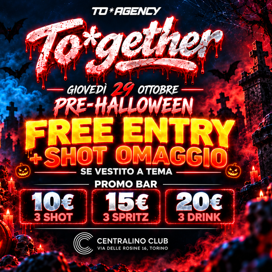 TO*GETHER "ERASMUS & UNIVERSITY PARTY" : FREE ENTRY IN LISTA E SHOT OMAGGIO   image