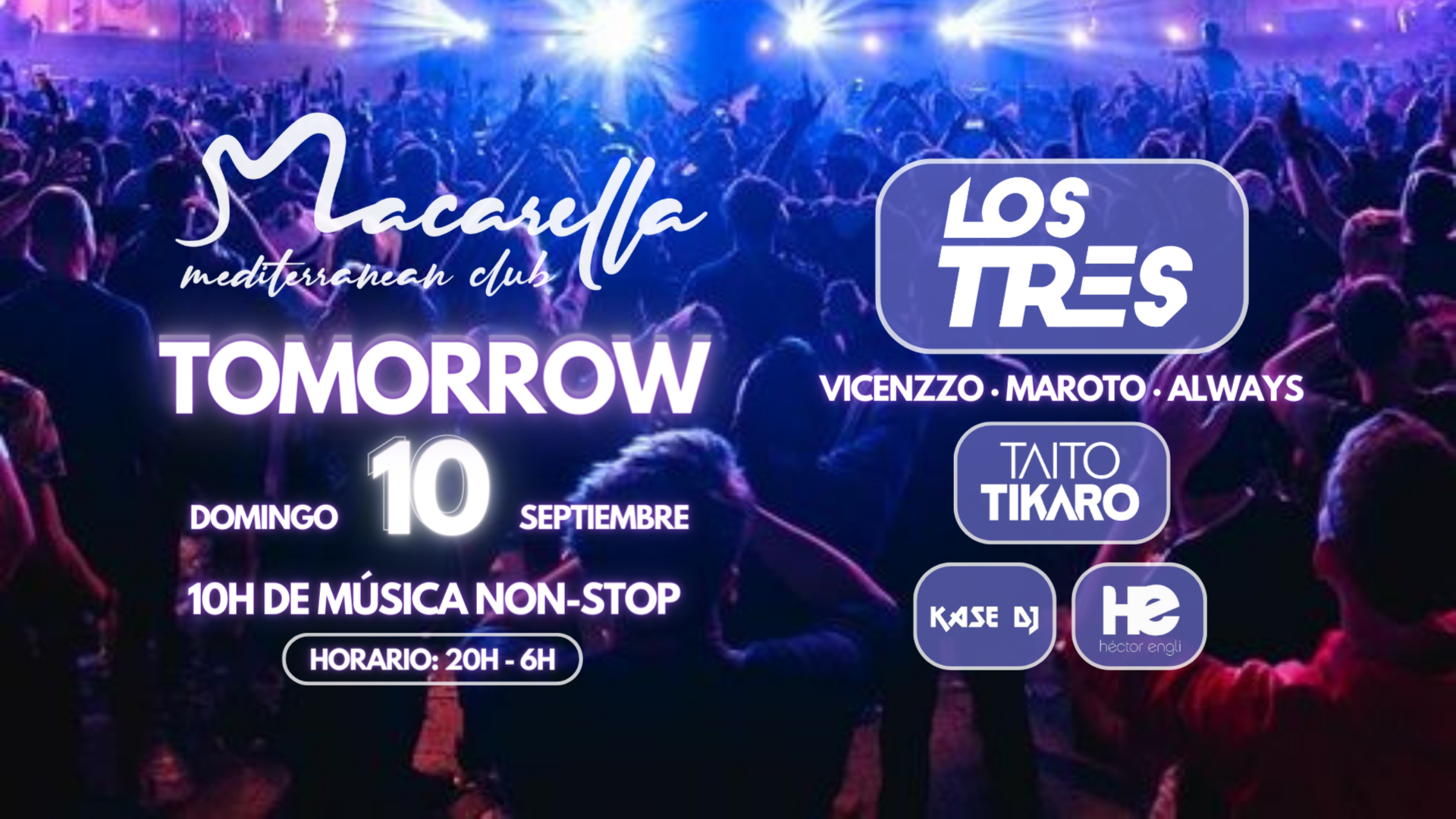 TOMORROW | DOMINGO 10/9 image