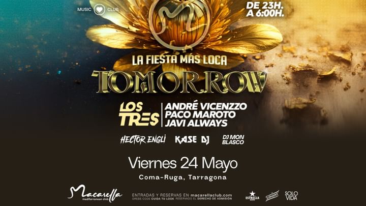 Cover for event: TOMORROW | VIERNES 24 MAYO