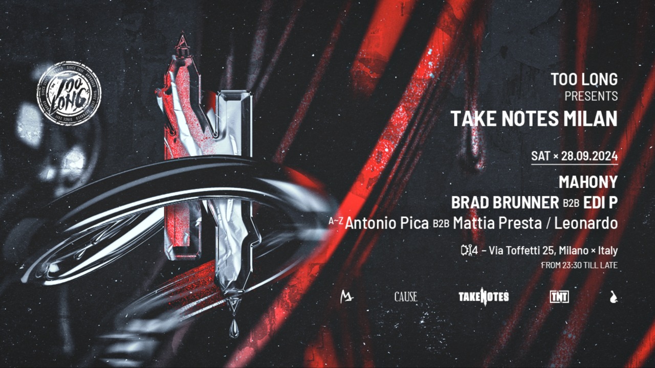 TOO LONG present TAKE NOTES image