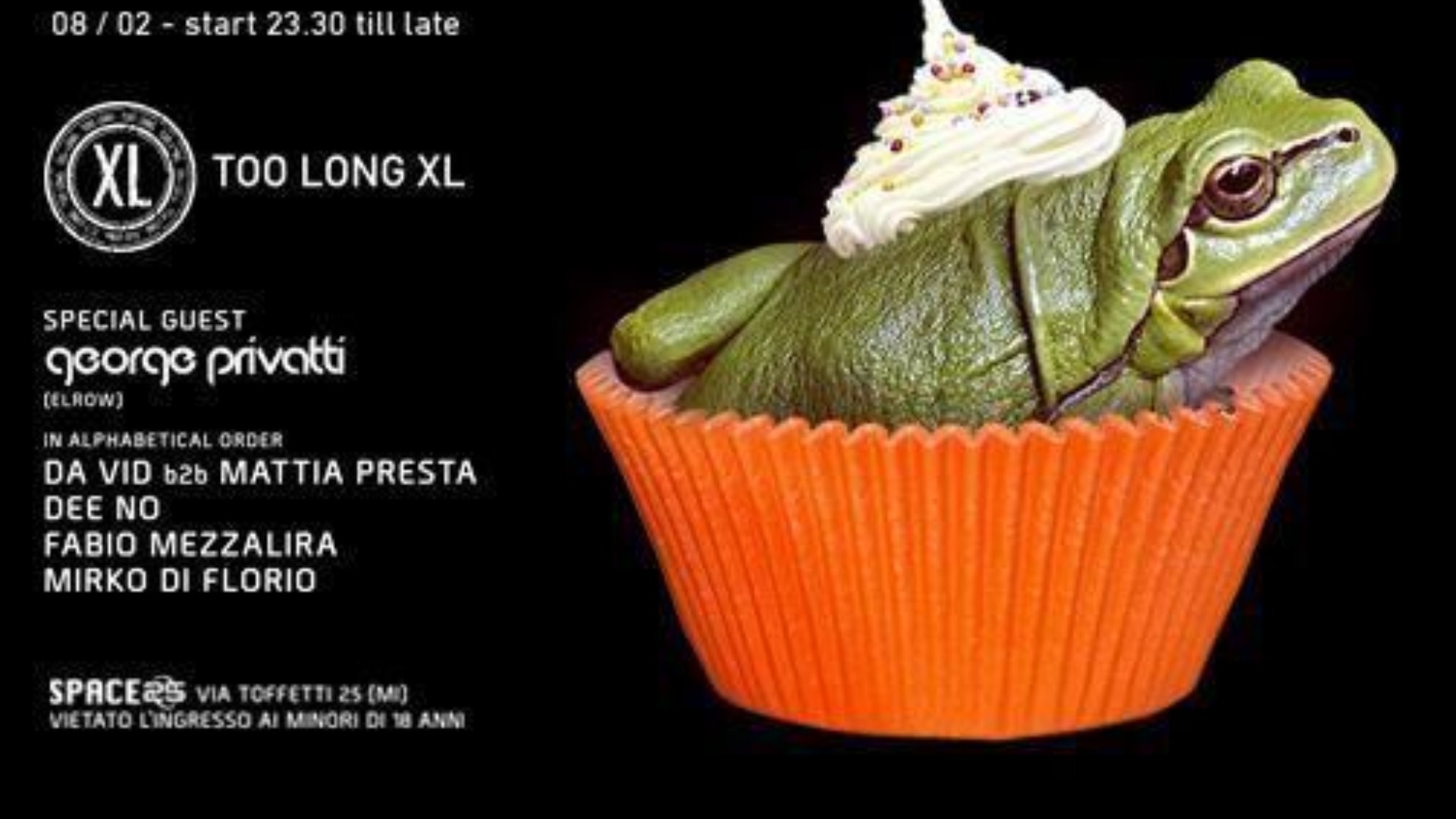 TOO LONG XL 8 FEBBRAIO 2020 image