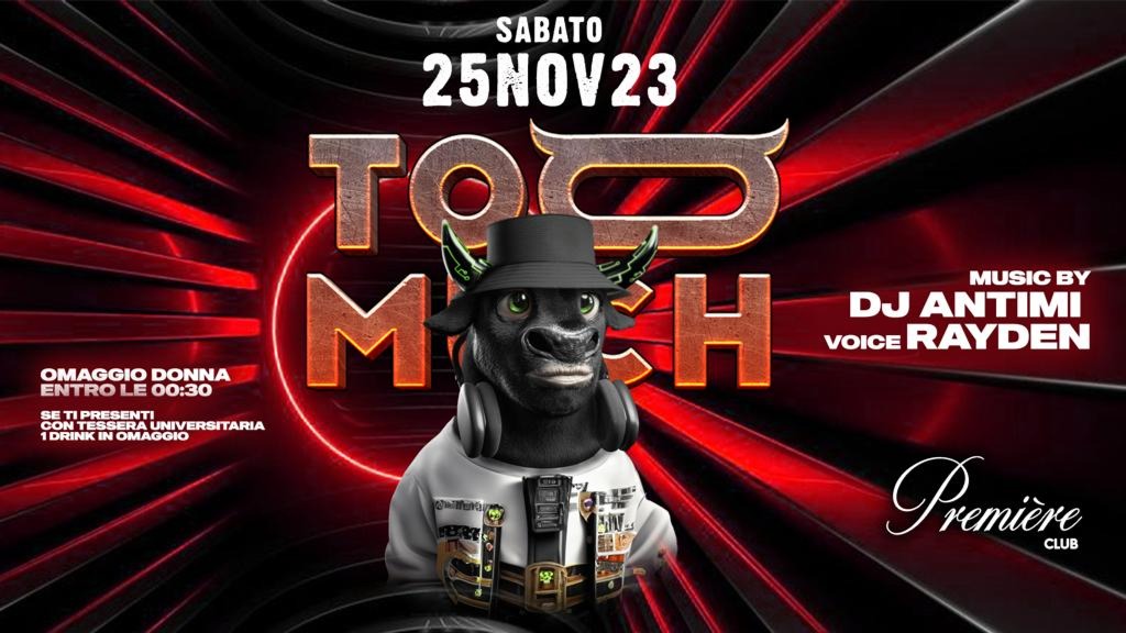 TOO MUCH // 25 NOVEMBRE image