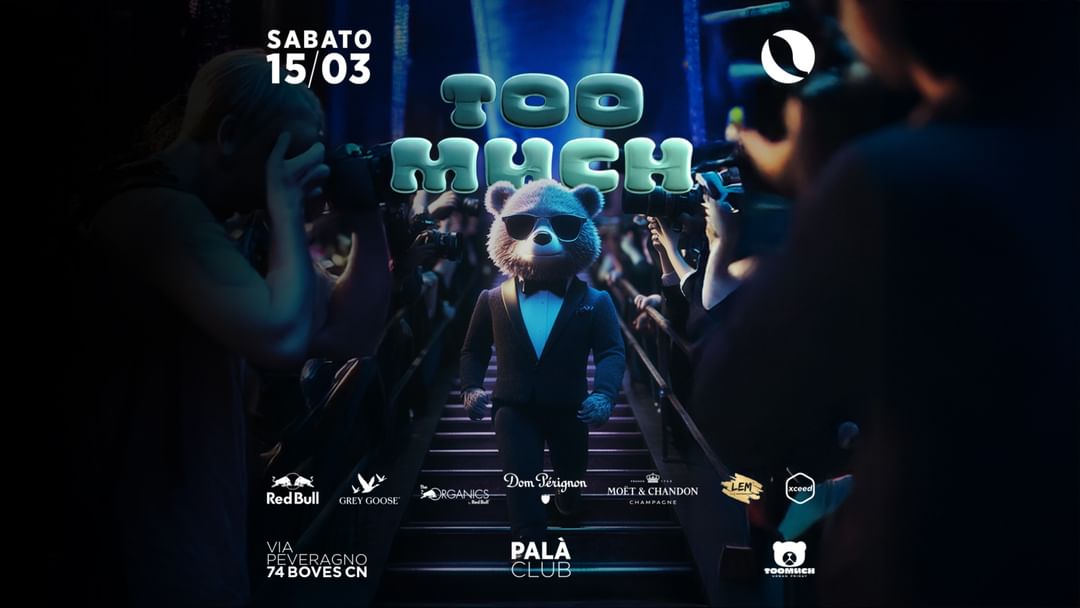 Cartell de l'esdeveniment TOO MUCH BACK TO PALA' CLUB