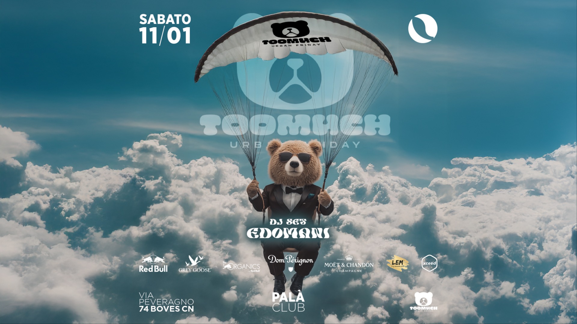 TOO MUCH BACK TO PALA' CLUB