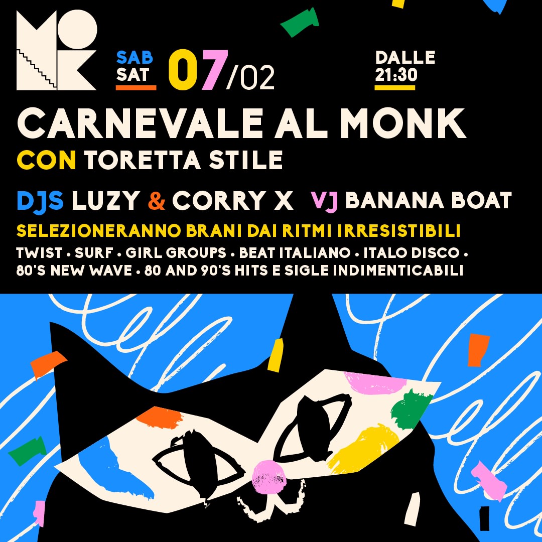 CARNEVALE AL MONK CON TORETTA STILE image