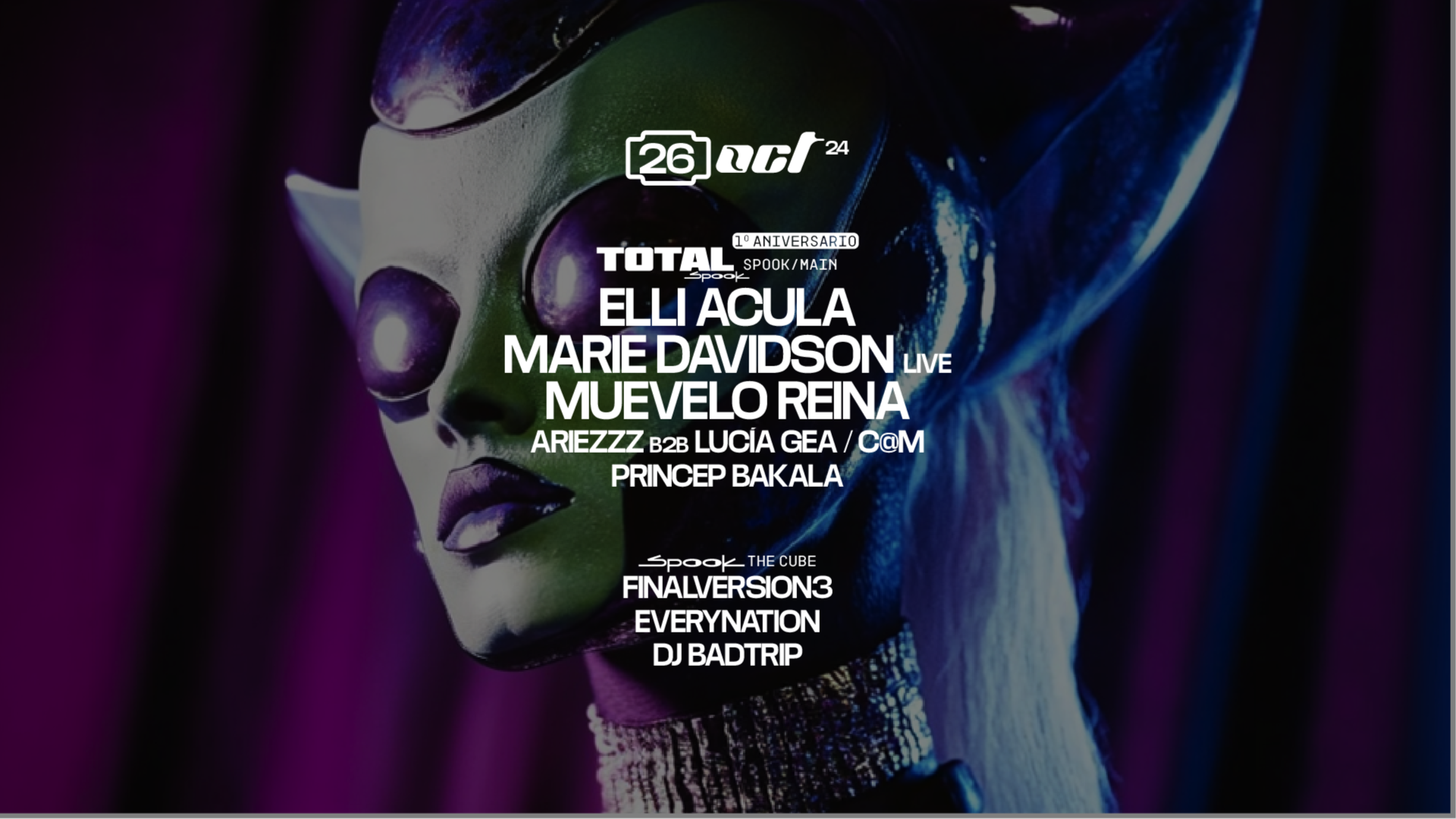 TOTAL 1º ANIVERSARIO: Elli Acula + Marie Davidson (live) + Muevelo Reina image