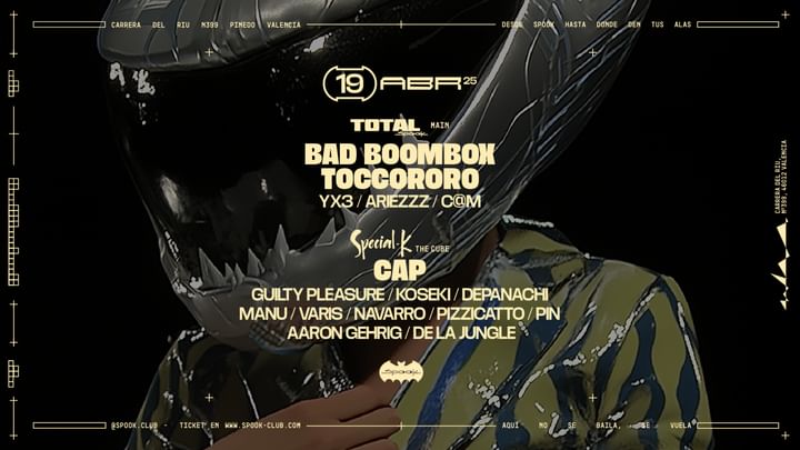 Cover for event: TOTAL w/ Bad Boombox + TOCCORORO & Special-K w/ Cap