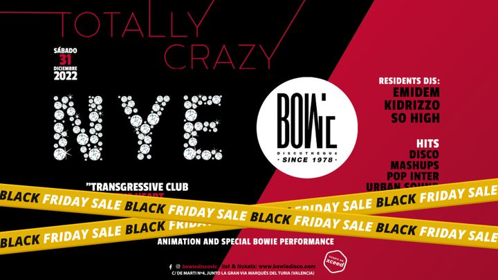Cover for event: TOTALLY CRAZY NYE AT BOWIE