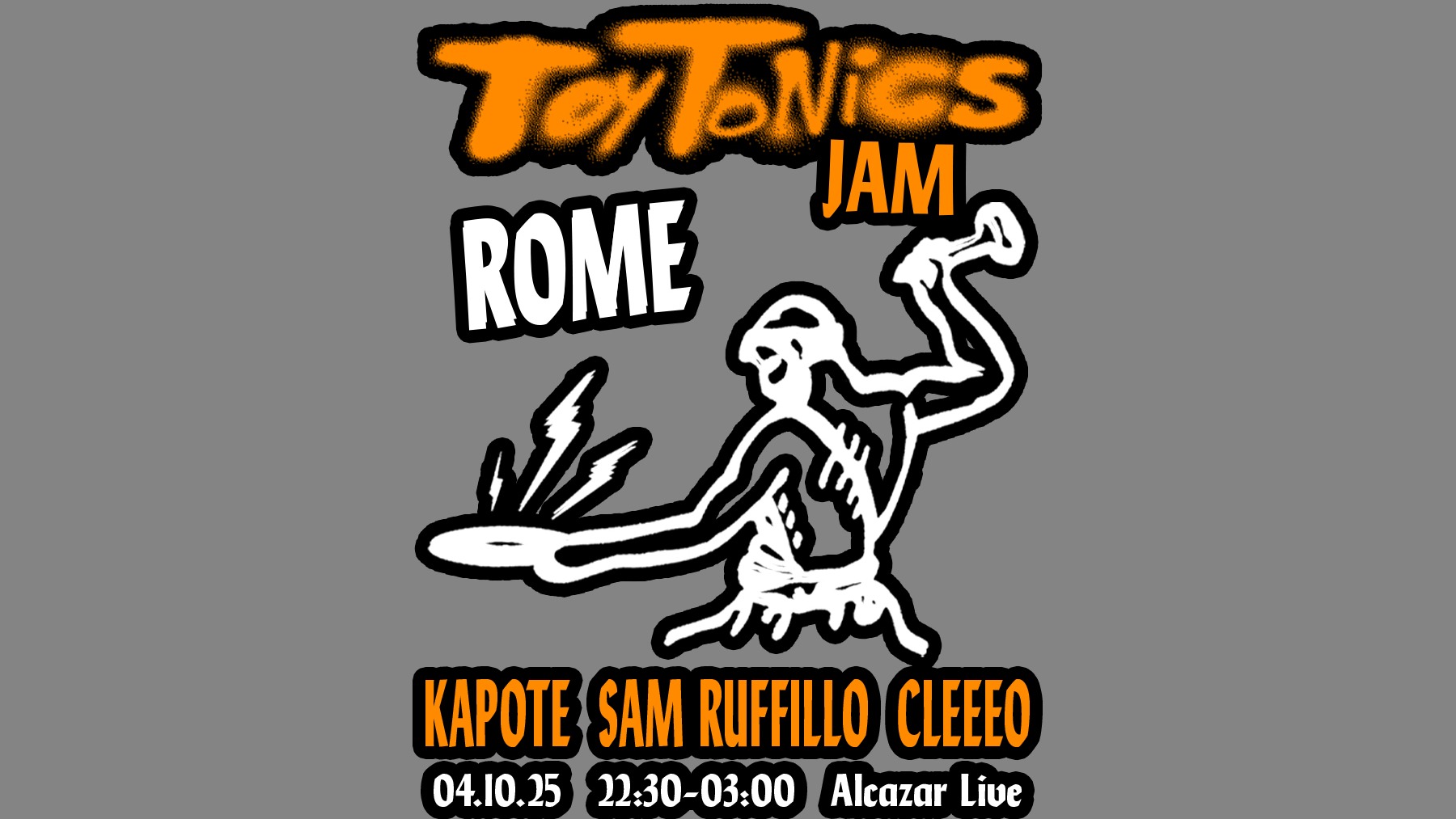 Toy Tonics Jam w/ Kapote, Sam Ruffillo, Cleeeo - Alcazar Live Trastevere image