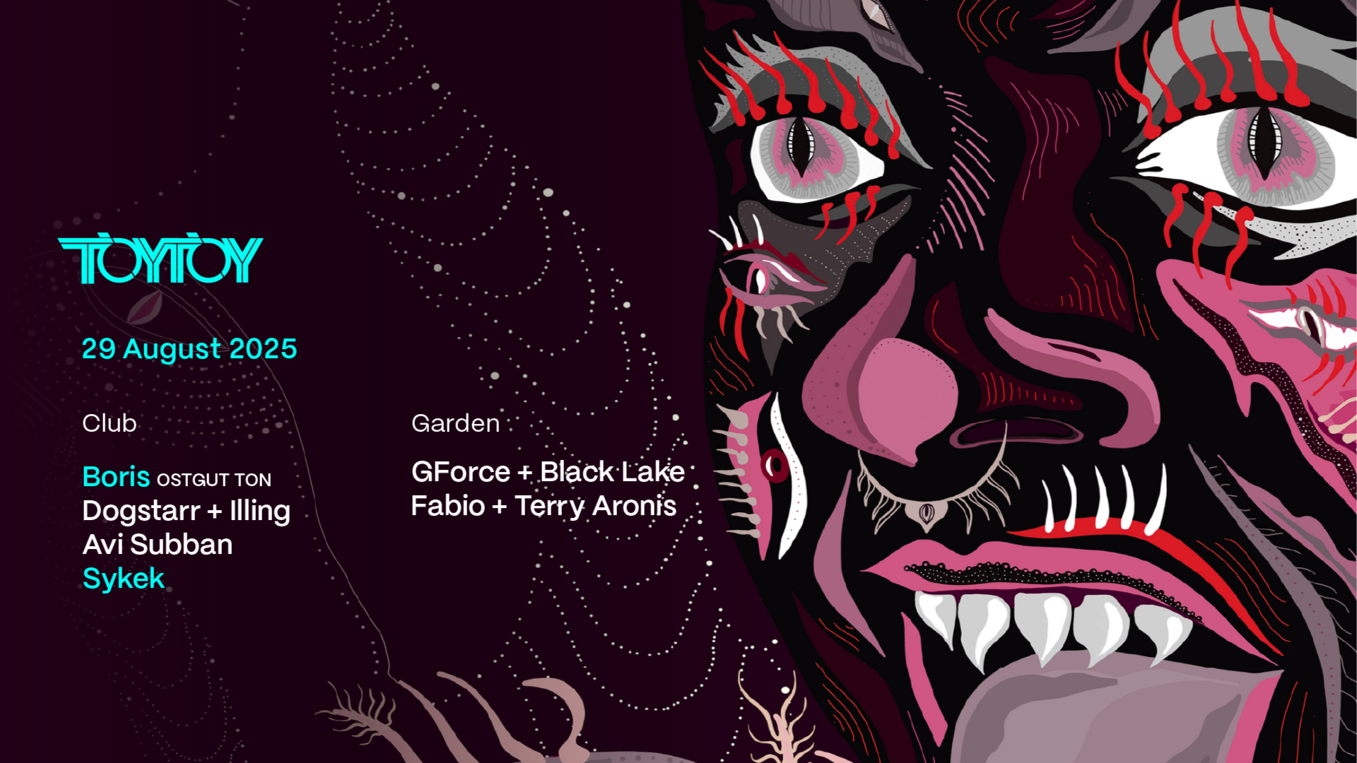 TOYTOY ft. Boris (Ostgut Ton) - Tickets available at the door R250 image