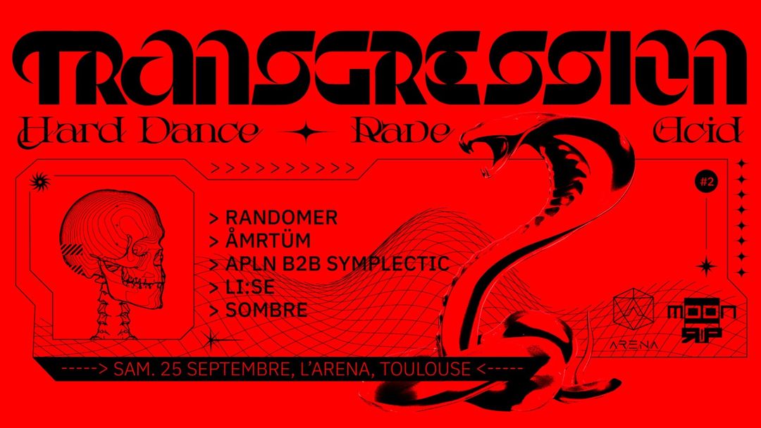 Transgression w/ Randomer & ÅMRTÜM-Eventplakat