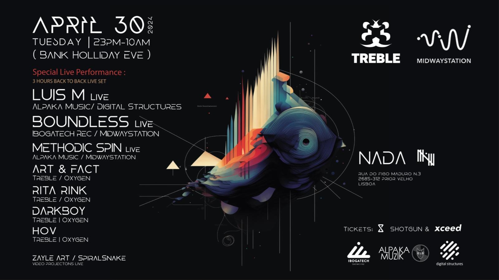 TREBLE & MIDWAYSTATION Presents LUIS M, BOUNDLESS special 3 Hours Back to Back. image