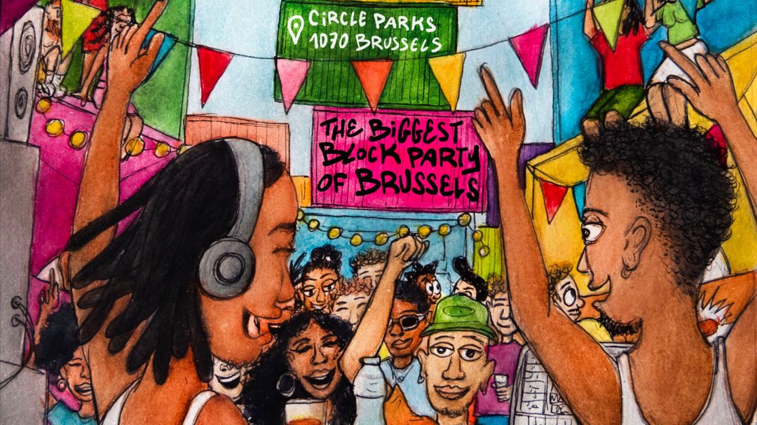 Cartell de l'esdeveniment TRENDY • AFROPENAIR BLOCK PARTY • 29 JULY • CIRCLE PARK  