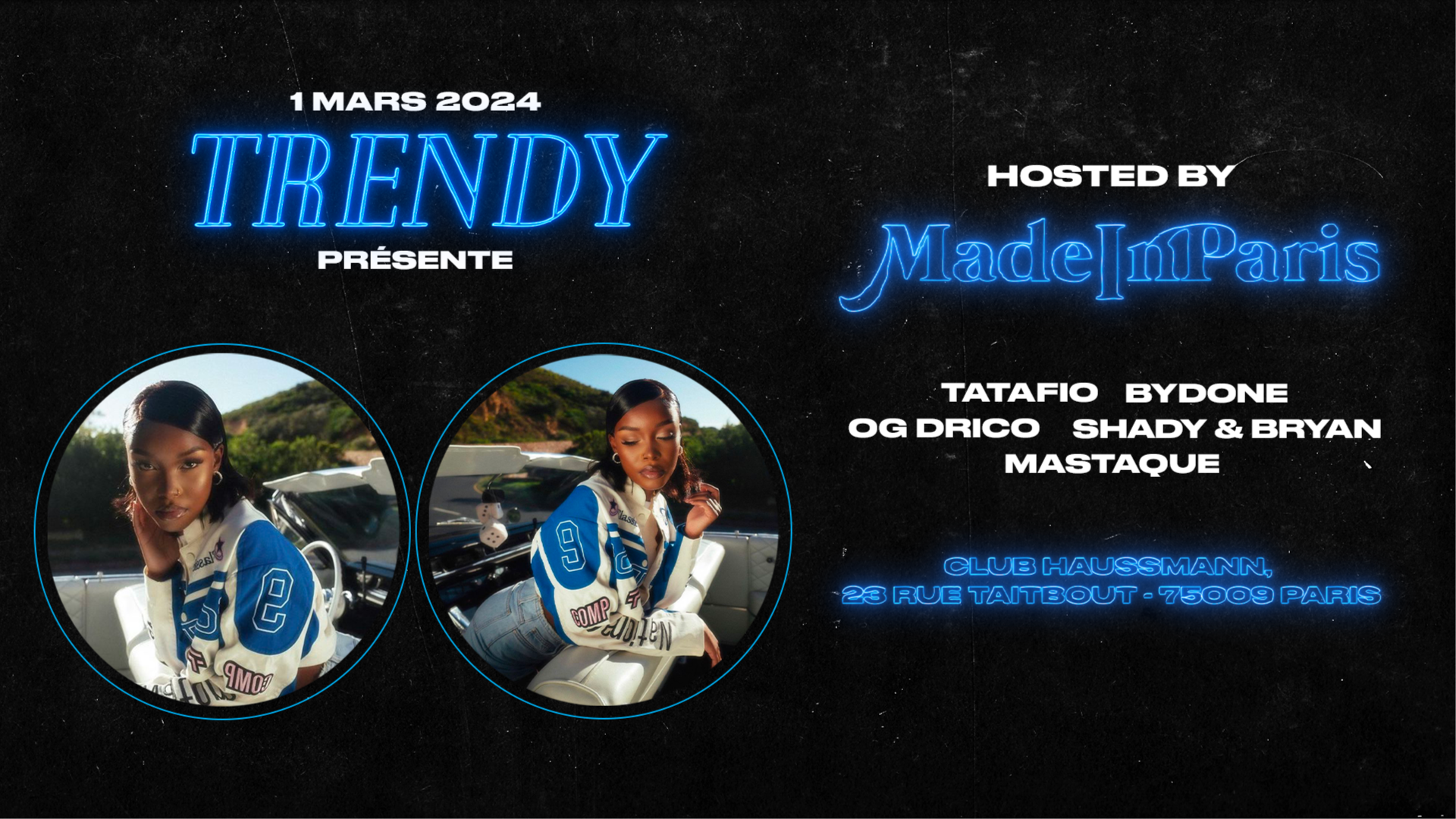 TRENDY •  CLUB HAUSSMANN •  1er MARS