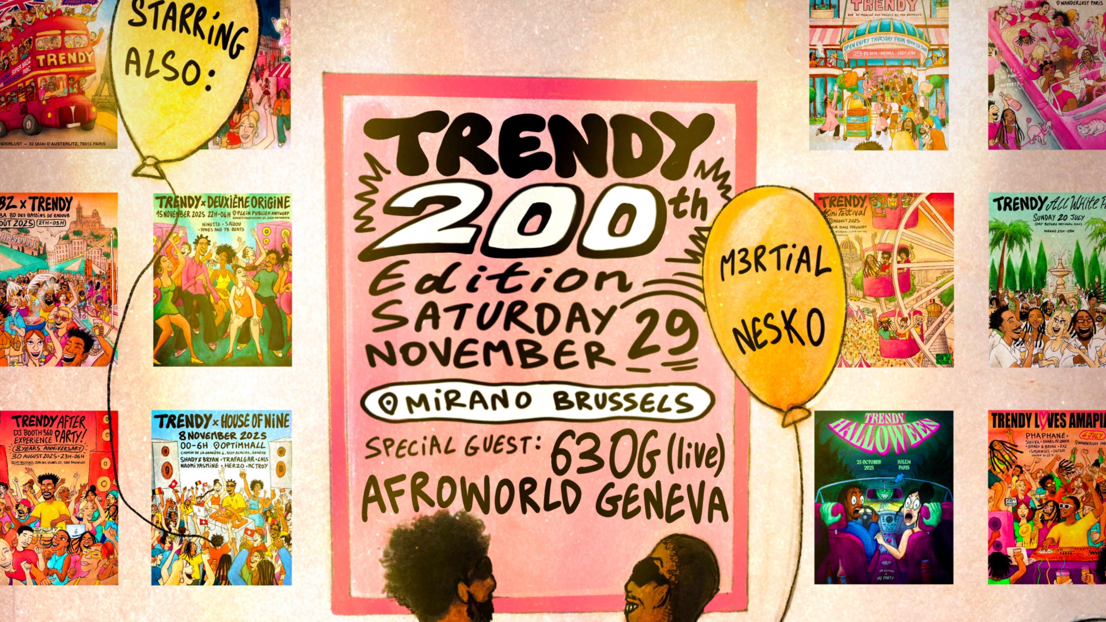 TRENDY x AFROWORLD W/ 63OG • MIRANO BRUXELLES  image