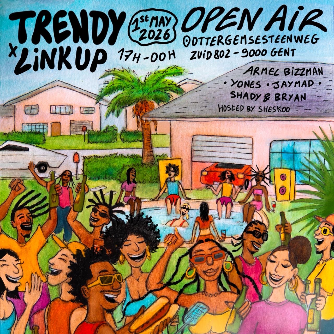 TRENDY x LINK UP  • OPEN AIR • 1ST MAY AT ZWARTWIT GENT image