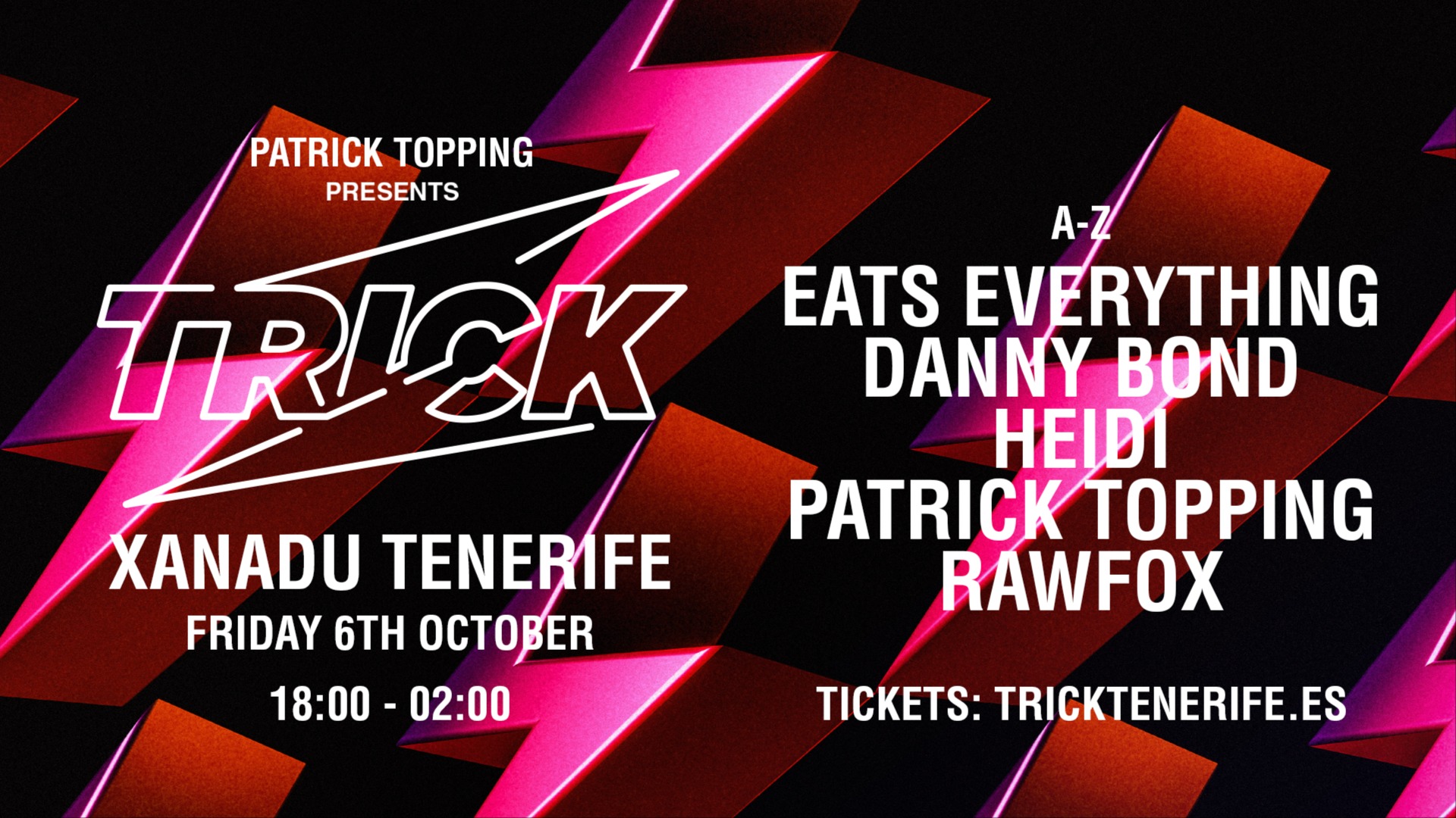 PATRICK TOPPING presents TRICK image