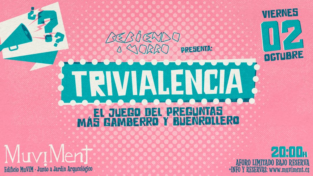 Couverture de l'événement Trivialencia · Un juego de cultura: geografía e historia, arte y literatura, ciencias, deportes, ocio y actualidad Valencia