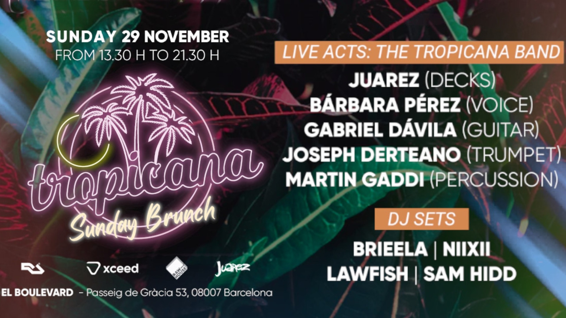 Tropicana Sunday Brunch | Domingos Sabrosónicos