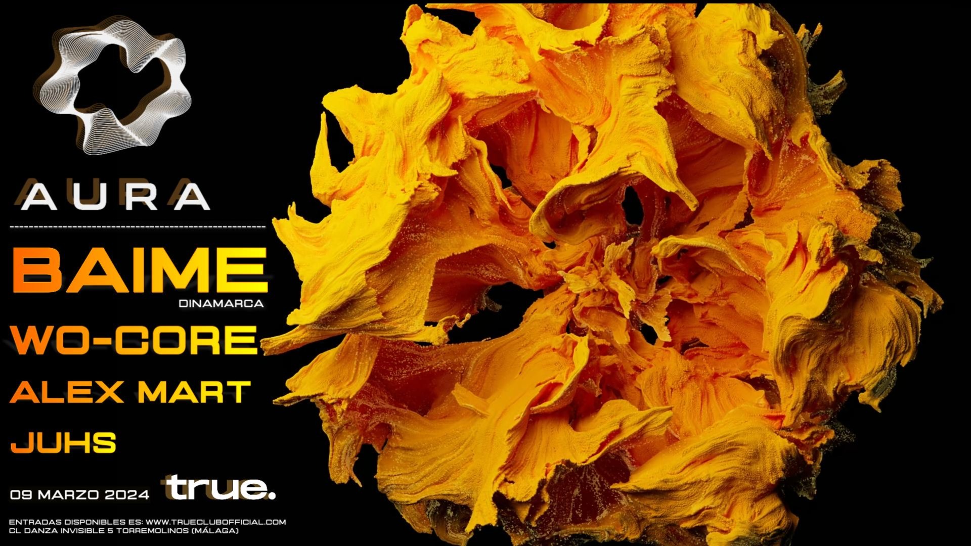 TRUE CLUB PRESENTA A AURA CON BAIME, WO-CORE, ALEX MART Y JUHS image