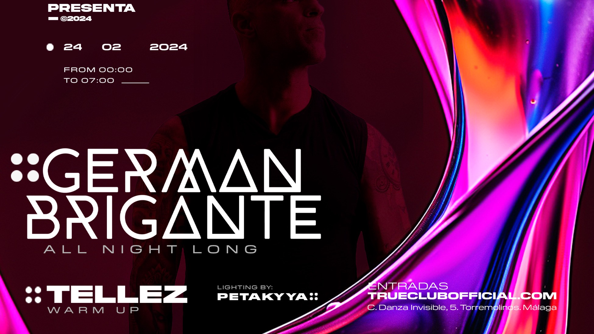TRUE CLUB PRESENTA A GERMAN BRIGANTE ALL NIGHT LONG image